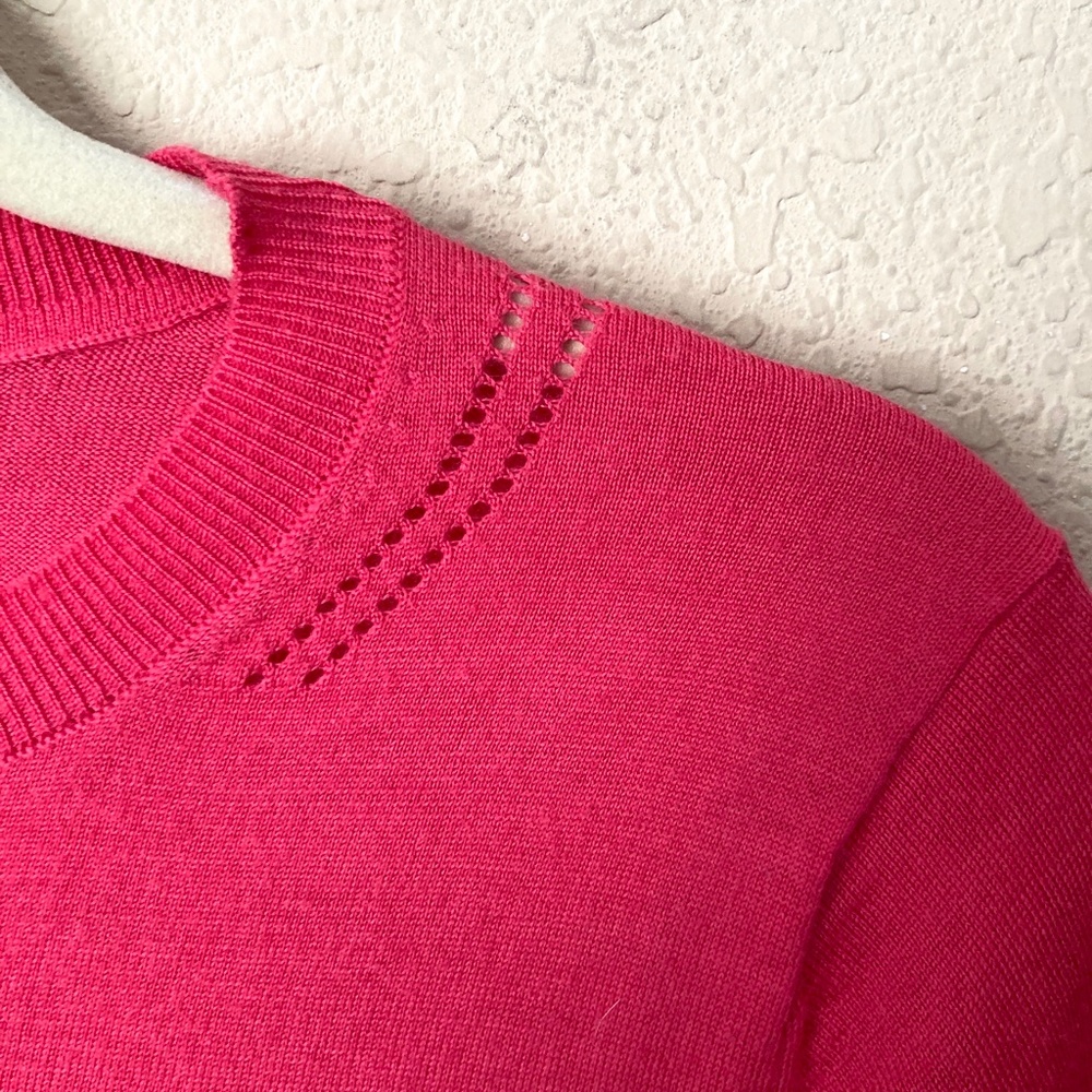 BUNDLE (3) Banana Republic 100% Merino Wool Short Sleeve Vibrant Sweater Tops - Picture 10 of 16